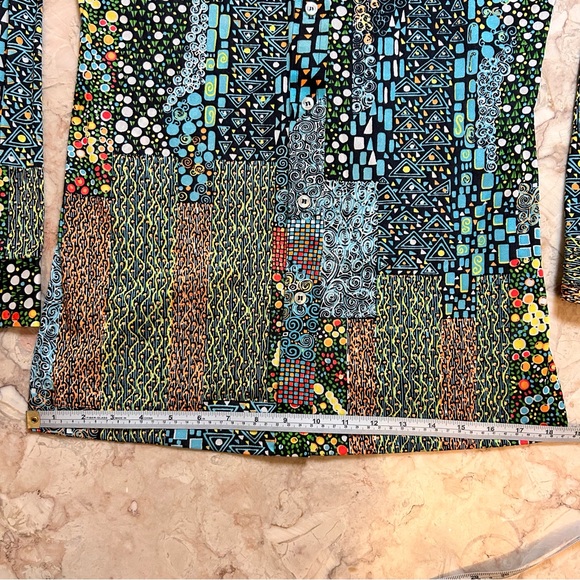 Vintage SKYR 70s Dagger Collar Blouse Size Medium - Picture 14 of 16